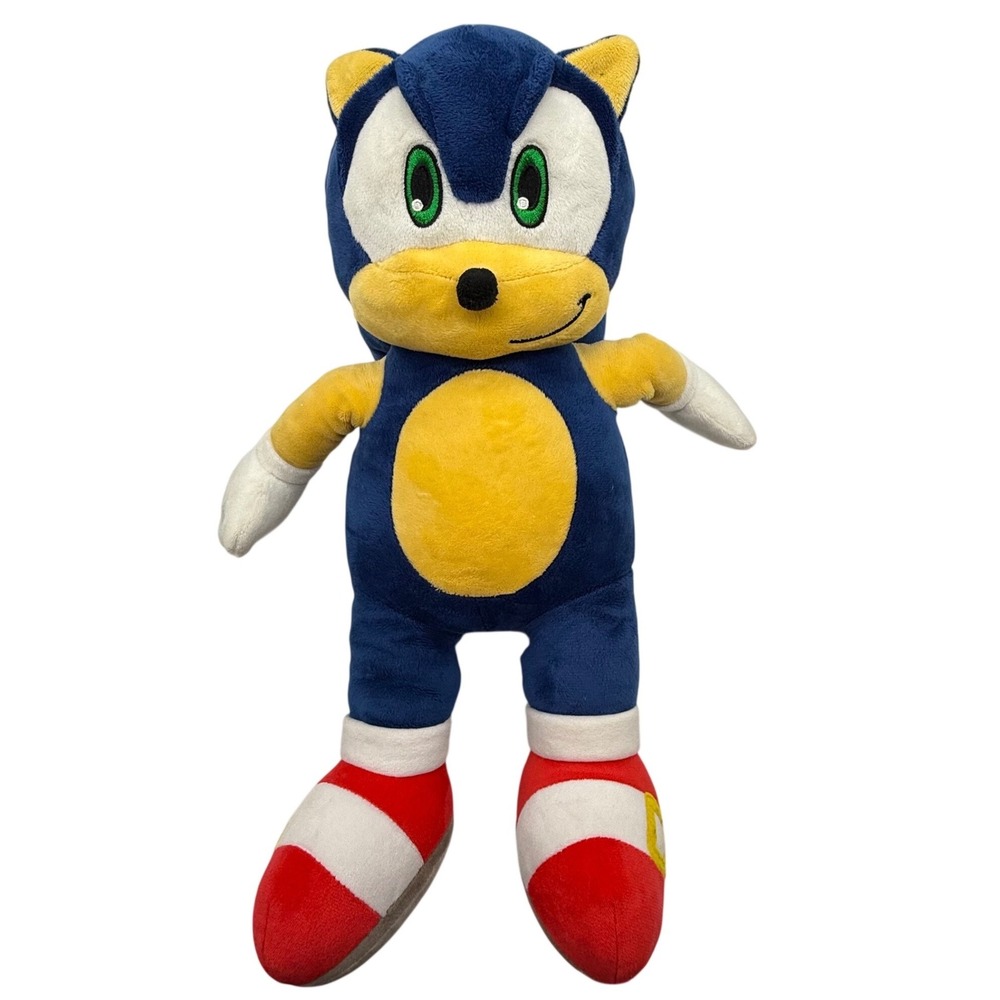 Sonic the Hedgehog Build-A-Bear Workshop Plush SEGA 2016 Stuffed Animal 17" Blue